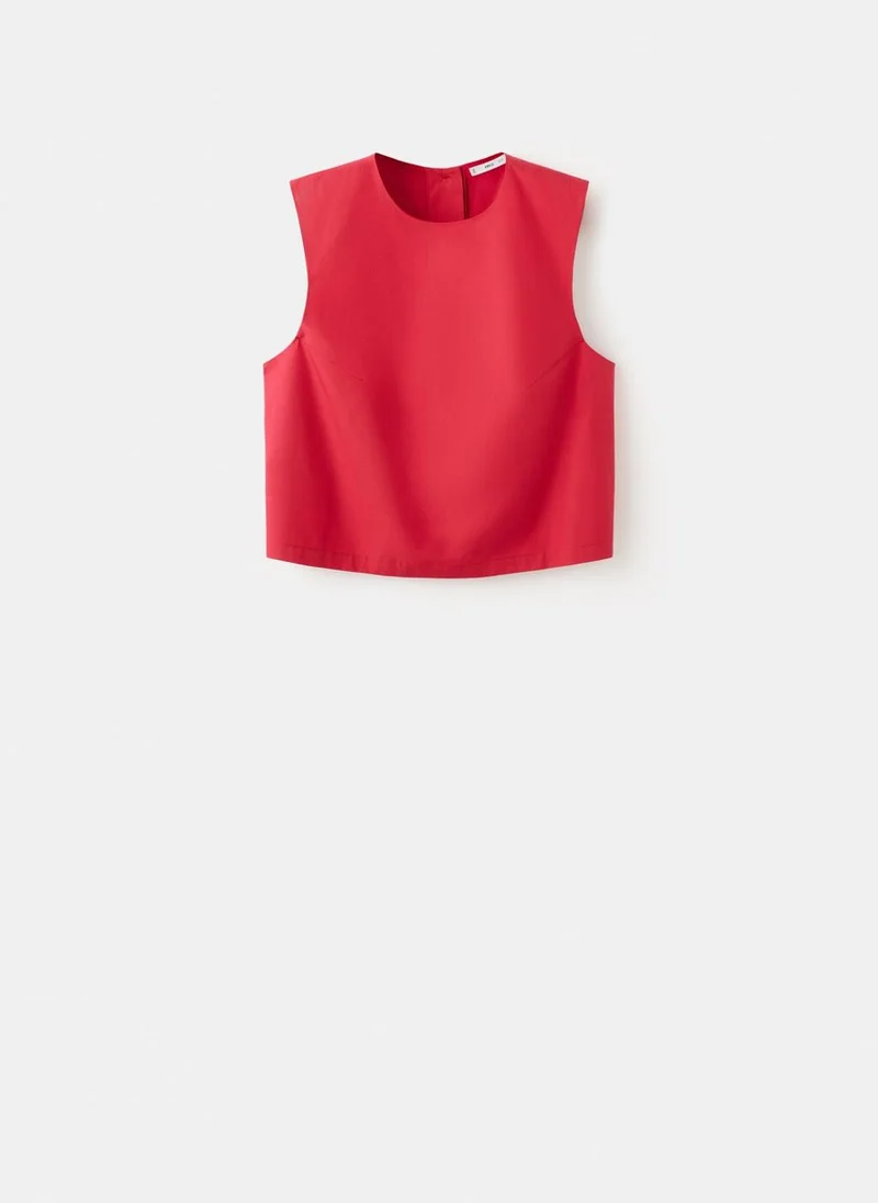 Mango  Buttoned crop top for Women | Best Price UAE